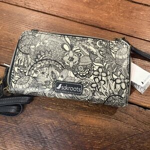 Sakroots Black and White Women's Crossbody Bag